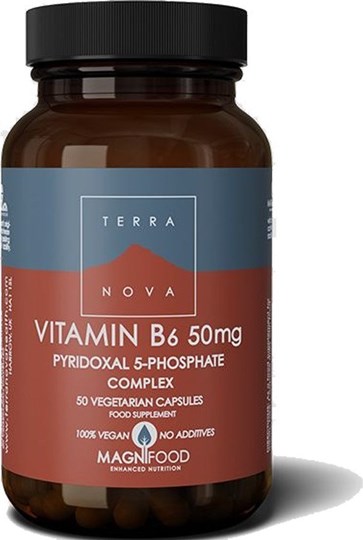 Picture of TerraNova Vitamin B6 50mg 50 φυτικές κάψουλες