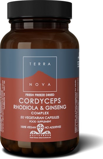 Picture of TerraNova Cordyceps Rhodiola & Ginseng 50κάψουλες