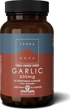 Picture of TerraNova Garlic 500mg Fresh Freeze Dried 50 tabs