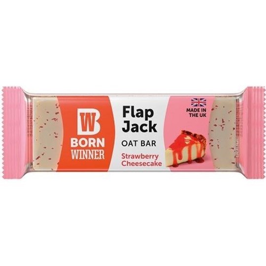 Picture of Born Winner Flapjack Μπάρα Bρώμης Strawberry Cheesecake 100gr