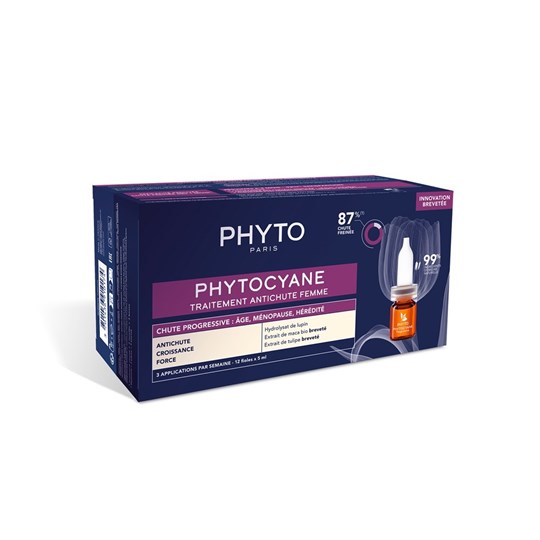 Picture of Phyto Phytocyane Traitement Chute Progressive Αμπούλες Μαλλιών κατά της Τριχόπτωσης για Γυναίκες 12x5ml