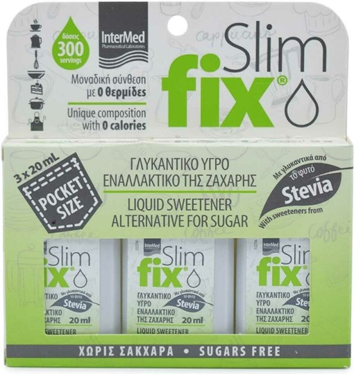 Picture of Intermed Στέβια Slim fix Pocket Size 3x20ml