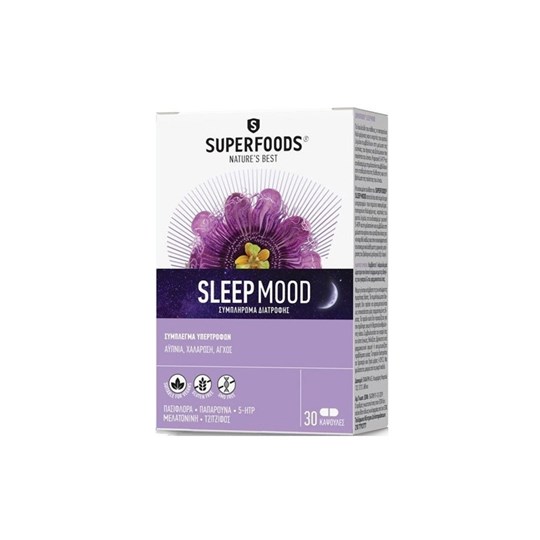 Picture of Superfoods Sleep Mood Συμπλήρωμα για τον Ύπνο 30 κάψουλες