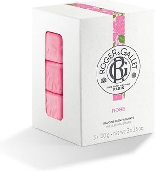 Picture of ROGER & GALLET ROSE Savon Frais Boîte Cristal 3x100g