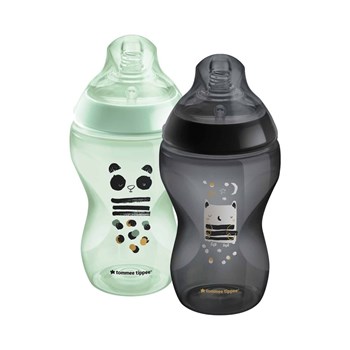 Picture of TOMMEE TIPPEE Closer To Nature μπιμπερό 340ml - μέτρια ροή μπλε 2 τεμαχίων