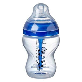 Picture of Tommee Tippee Πλαστικό Μπιμπερό Advanced Anti-Colic Κατά των Κολικών με Θηλή Σιλικόνης 260ml για 0+ μηνών Blue Elephant