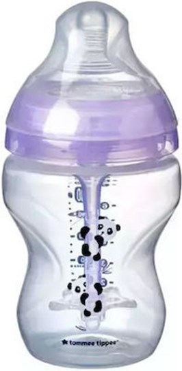 Picture of Tommee Tippee Πλαστικό Μπιμπερό Advanced Anti-Colic Κατά των Κολικών με Θηλή Σιλικόνης 260ml για 0+ μηνών Purple