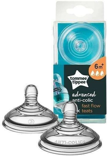 Picture of Tommee Tippee Θηλές από Σιλικόνη Γρήγορης Ροής για 6+ μηνών 2τμχ