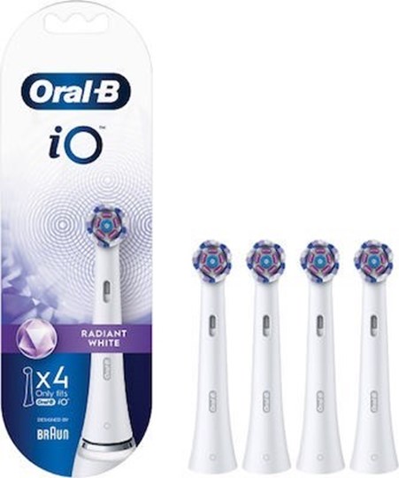 Picture of Oral-B iO Radiant Ανταλλακτικές Κεφαλές για Ηλεκτρική Οδοντόβουρτσα Λευκό 4τμχ