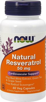 Picture of Now Natural Resveratrol 50mg 60 φυτικές κάψουλες
