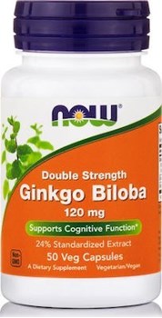Picture of NOW GINKGO BILOBA 120mg 50Vcaps