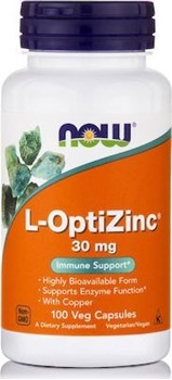 Picture of NOW L- Οptizinc 30mg 100Capsules