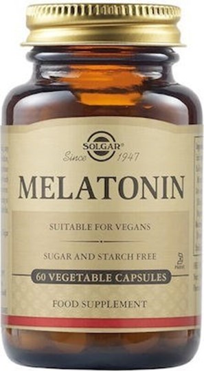 Picture of Solgar Melatonin Συμπλήρωμα για τον Ύπνο 60 φυτικές κάψουλες