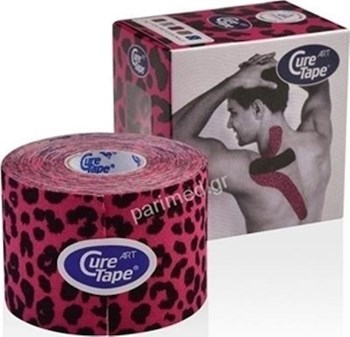 Picture of KINESIOLOGY CURE TAPE ART LEOPARD PINK/BLACK 5CMX5M