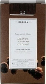 Picture of KORRES Argan Oil Advanced Colorant 5.3 Καστανό Ανοιχτό Μελί 50ml