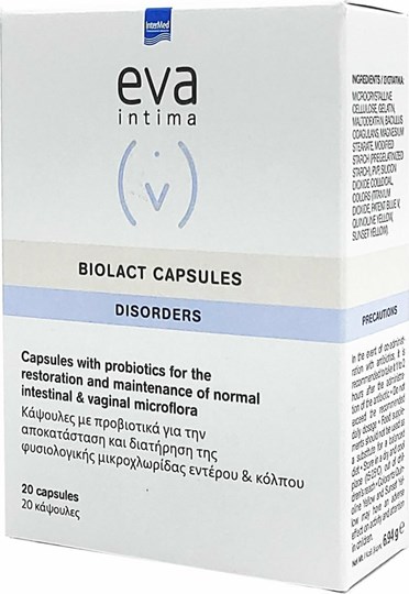 Picture of Intermed Eva Intima Disorders Προβιοτικά Biolact Capsules 20 κάψουλες