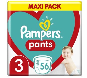 Picture of Pampers Pants Maxi Pack No.3 (6-11kg) 56 Πάνες