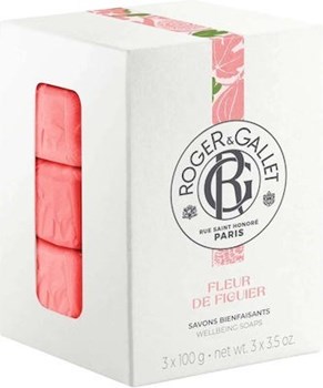 Picture of ROGER & GALLET FLEUR DE FIGUIER Savons Frais Boîte Cristal 3 x 100g