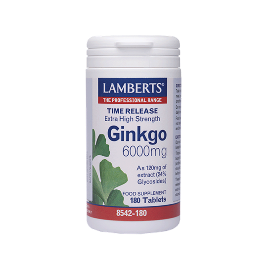Picture of Lamberts Ginkgo Biloba Extract 6000mg 180 ταμπλέτες