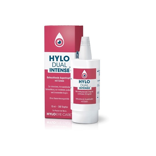 Picture of Hylo Dual Intense Λιπαντικές Οφθαλμικές Σταγόνες για την Επίμονη Ξηροφθαλμία, 10ml (300 σταγόνες)