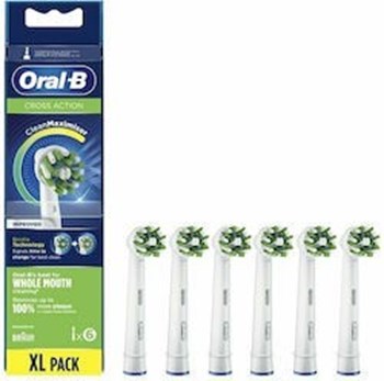 Picture of Oral-B Cross Action CleanMaximizer XXL Pack Ανταλλακτικές Κεφαλές για Ηλεκτρική Οδοντόβουρτσα 6τμχ