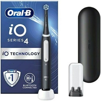 Picture of Oral-B IO Series 4 Ηλεκτρική Οδοντόβουρτσα με Χρονομετρητή, Αισθητήρα Πίεσης και Θήκη Ταξιδίου Black