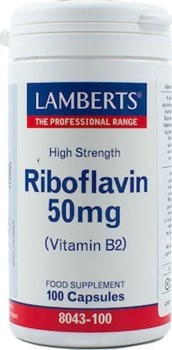 Picture of Lamberts Riboflavin(Vit B2) 50 mg 100 κάψουλες