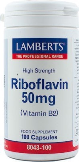 Picture of Lamberts Riboflavin(Vit B2) 50 mg 100 κάψουλες