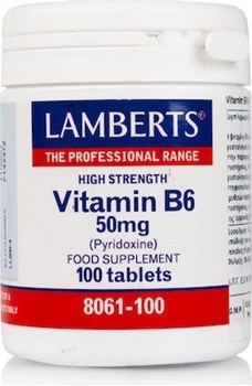 Picture of Lamberts Β-6 - 50mg (Pyridoxine) 100 ταμπλέτες