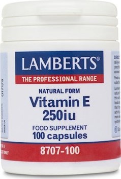 Picture of Lamberts Vitamin E 250 IU 100 κάψουλες