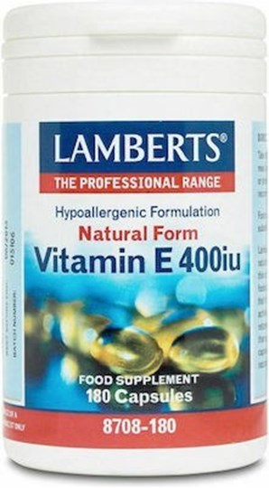 Picture of Lamberts Vitamin E 400iu Natural Form 180 κάψουλες