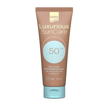 Picture of Intermed Luxurious Sun Care Αδιάβροχη Αντηλιακή Κρέμα Προσώπου SPF50 με Χρώμα Bronze Beige 75ml