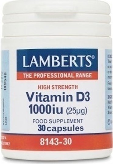 Picture of Lamberts Vitamin D3 1000iu 30 κάψουλες