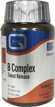 Picture of QUEST B COMPLEX Timed Release 60TABS (MEGA B 100 60 TABS)