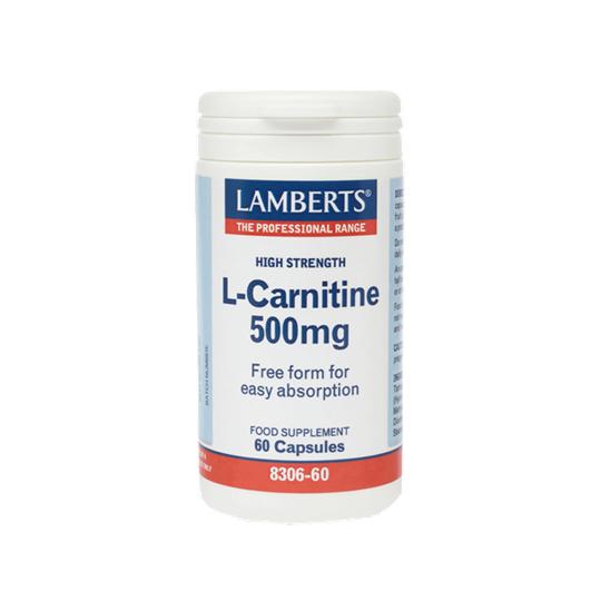 Picture of Lamberts L-CARNITINE 500MG NEW HIGHER STRENGTH 60CAPS