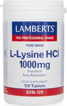 Picture of Lamberts L-LYSINE 1000MG 120TABS