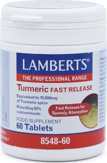 Picture of Lamberts TURMERIC FAST RELEASE 60TABS