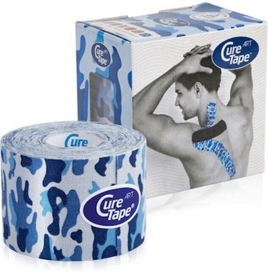 Picture of Cure Tape Art Ταινία Κινησιοθεραπείας 5cm x 5m Camouflage Blue