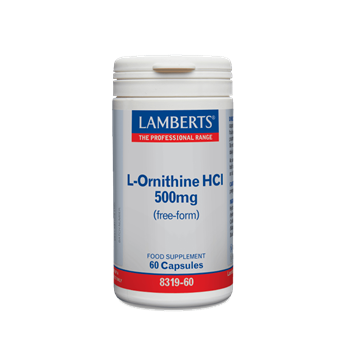 Picture of Lamberts L-ORNITHINE 500MG 60CAPS