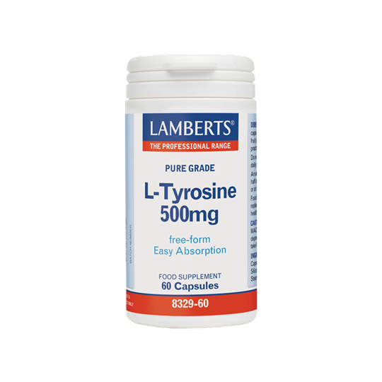 Picture of Lamberts L-TYROSINE 500MG 60CAPS