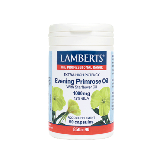 Picture of Lamberts EVENING PRIMROSE OIL & STARFLOWER OIL 1000MG 90CAPS (Ω6)