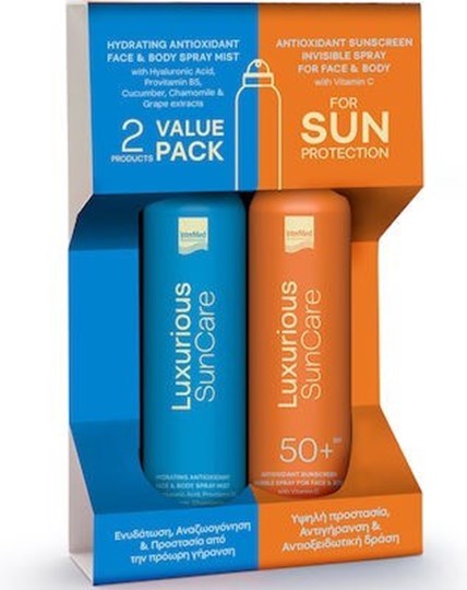 Picture of Intermed VALUE PACK Luxurious Sun Care Hydrating Antioxidant Spray Mist 200ml & Sunscreen Invisible Spray SPF50 200ml.