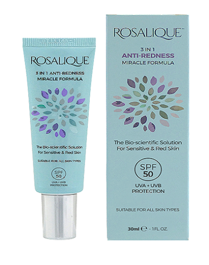 Picture of ROSALIQUE 3 IN 1 ANTI-REDNESS MIRACLE FORMULA SPF 50 30ml