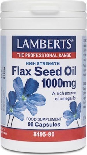 Picture of Lamberts Flax Seed Oil Έλαιο Λιναρόσπορου 1000mg 90 κάψουλες