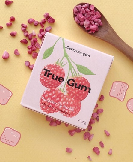 Picture of True Gum Τσίχλες με Γεύση Raspberry & Vanilla Χωρίς Ζάχαρη 21gr