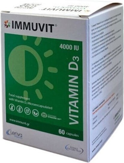 Picture of Leriva Immuvit Vitamin D3 4000iu 60 κάψουλες