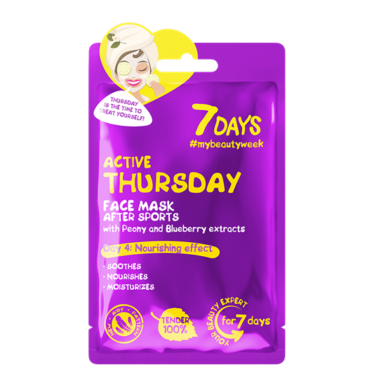 Picture of 7DAYS Active Thursday Sheet Mask 28g