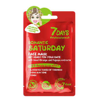 Picture of 7DAYS Romantic Saturday Sheet Mask 28g