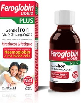 Picture of Vitabiotics Feroglobin Liquid Plus Gentle Iron, Vit D, Ginseng, CoQ10 200ml