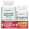Picture of Natures Plus Dyno-Mins Magnesium 250mg 90 tabs & Δώρο B-Complex with Rice Bran 90 ταμπλέτες